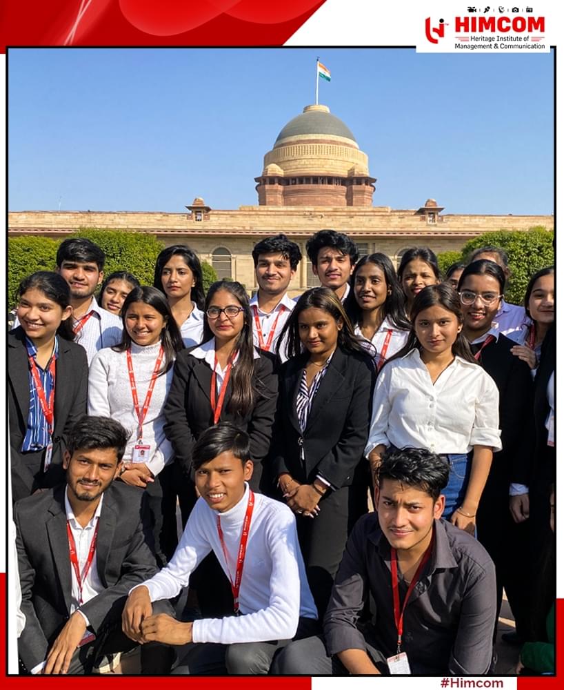 Heritage Institute of Management & Communication New Delhi Rashtrapati Bhawan Visit photo 4